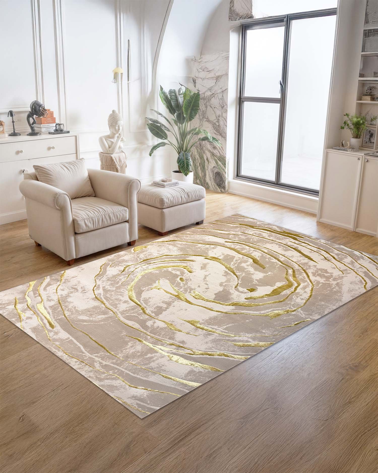 Alfombra Turca Delta 211A Dorado