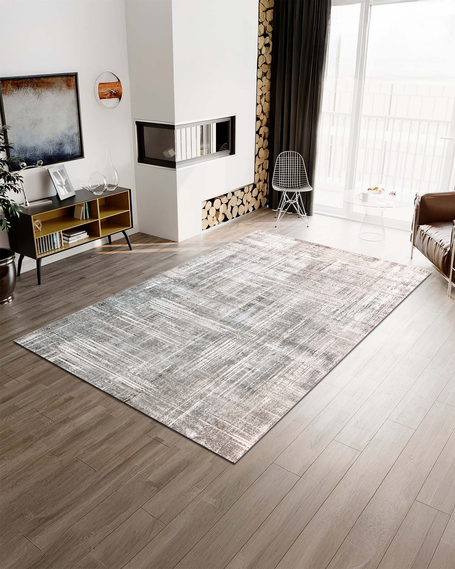 Alfombra Turca 375A-Cafe