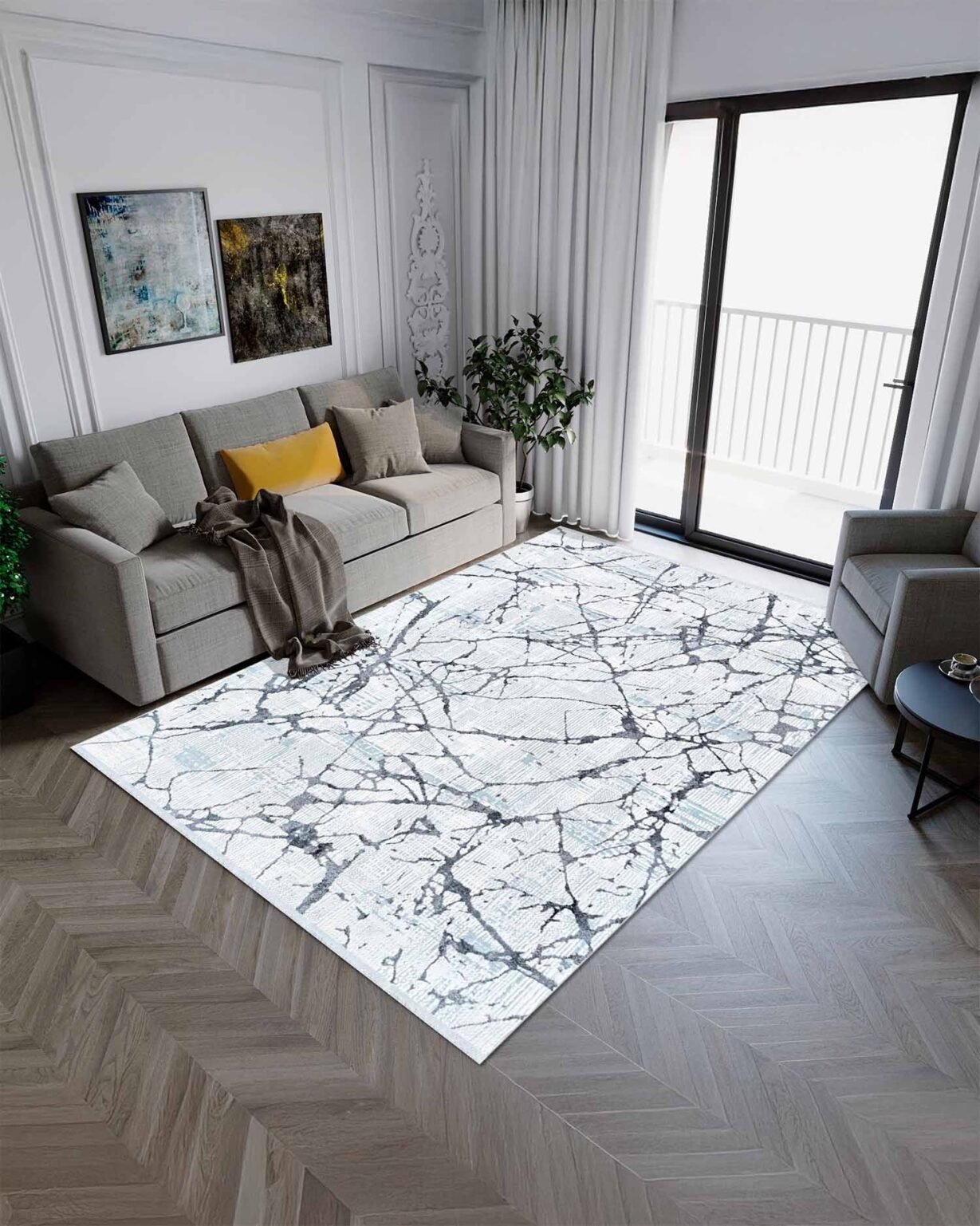 Alfombra Turca Lotus 418 Anthracite