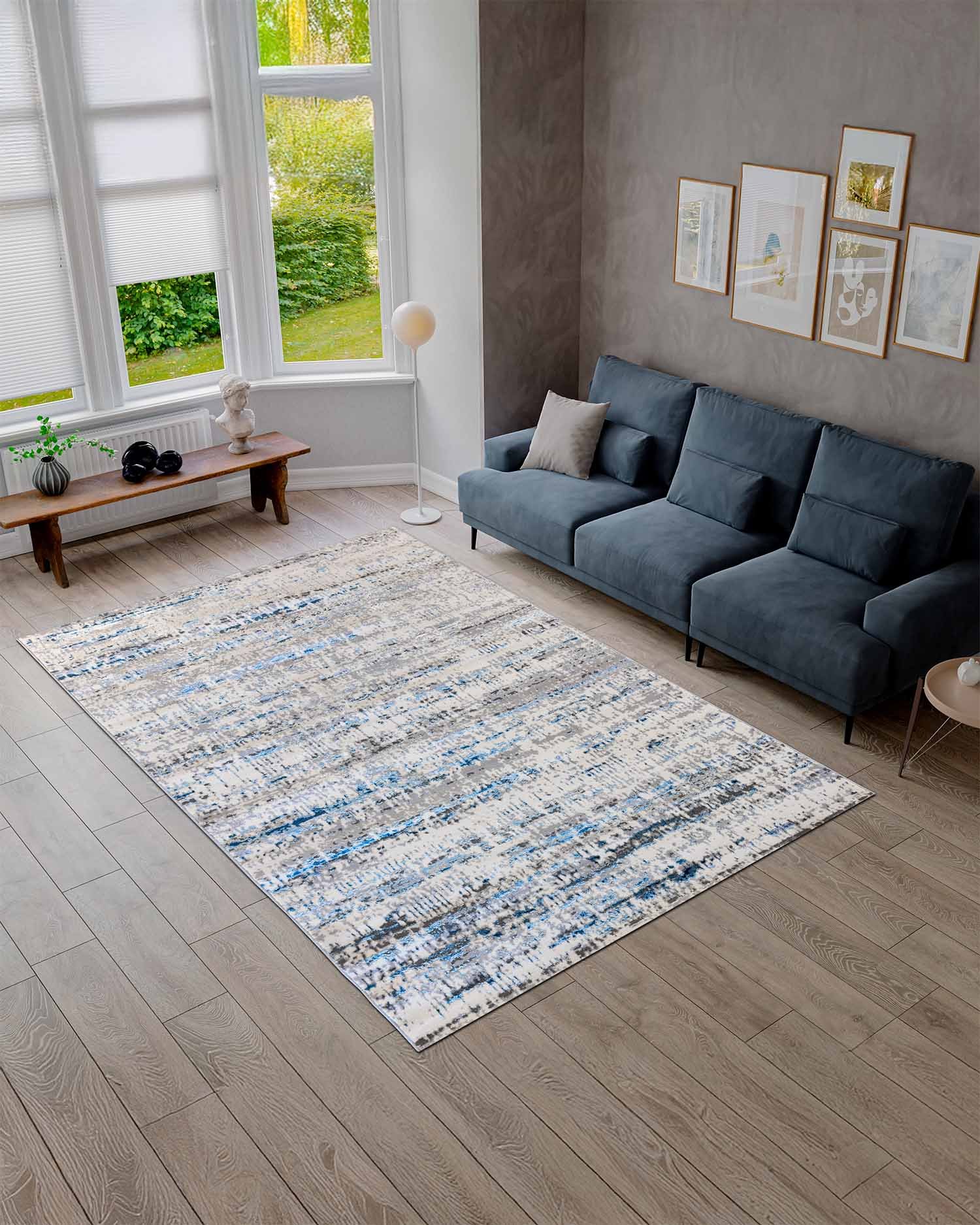 Alfombra Turca 627a Azul