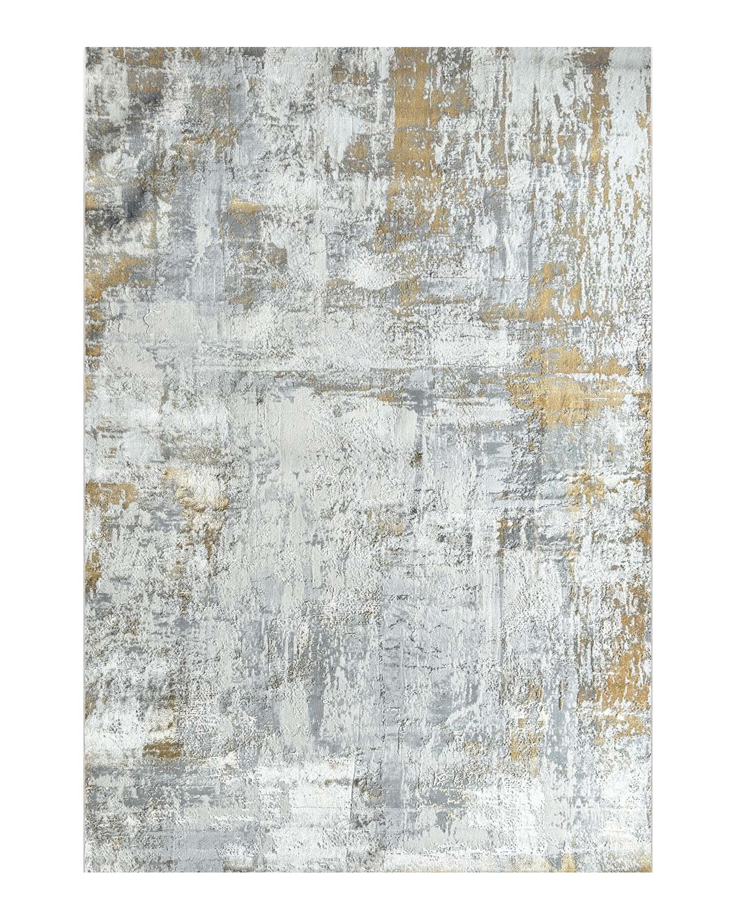 Alfombra turca colección arte 8064 grey gold