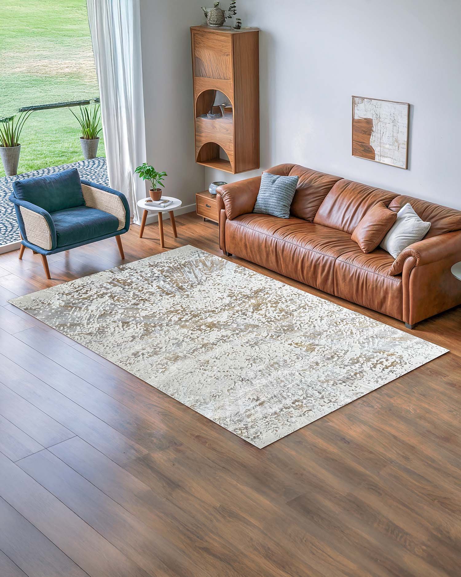 Alfombra Turca Arte 8573 White Gold