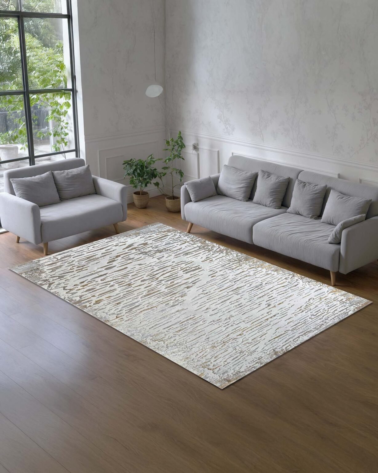 Alfombra Turca Arte 8429 White gold