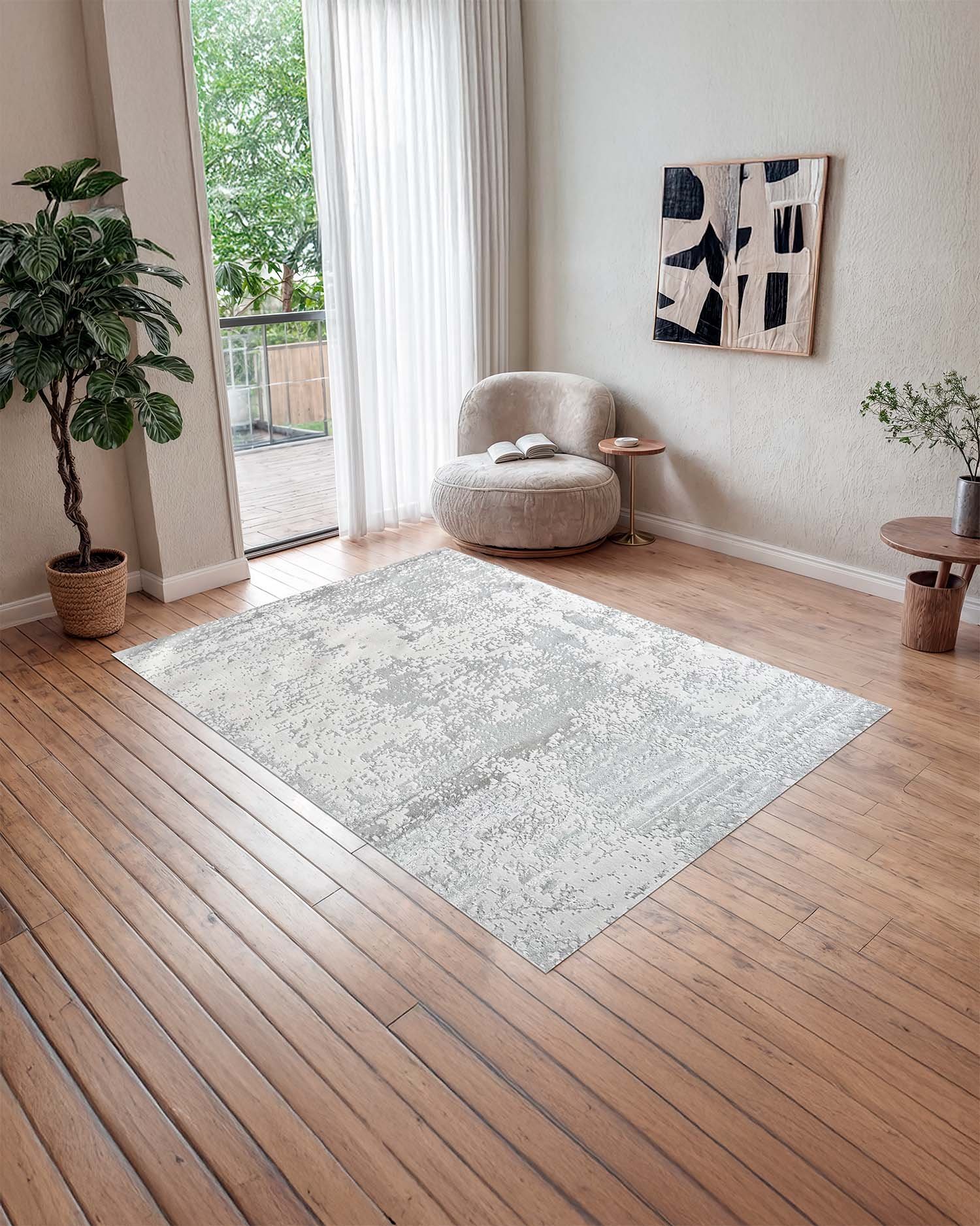 Alfombra Turca Arte 8573 White Cream