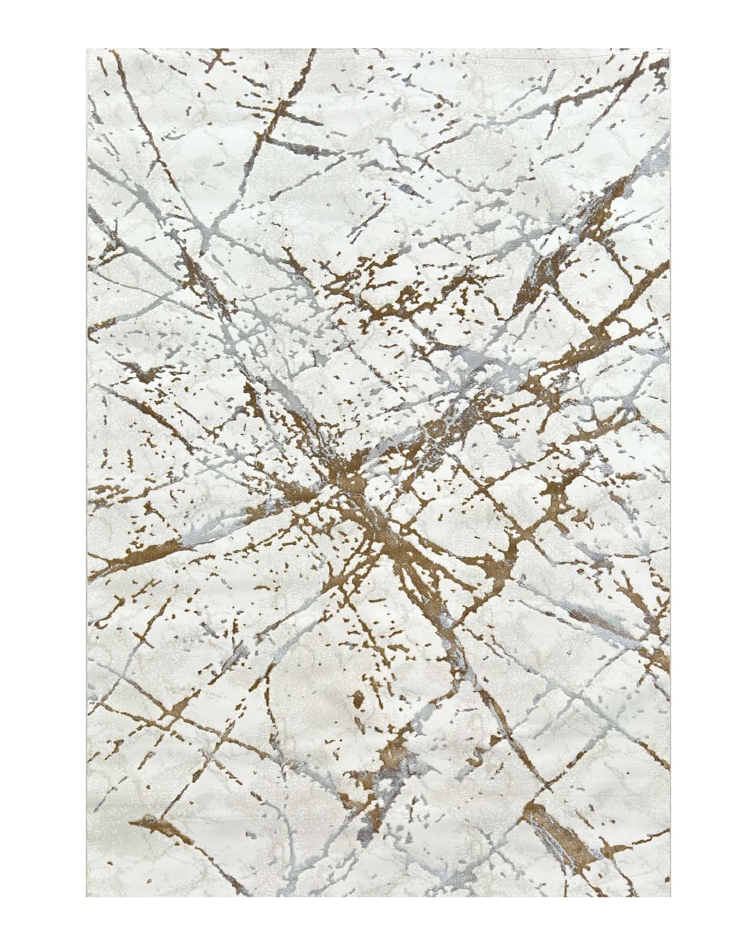Alfombra turca colección arte 9018 White gold